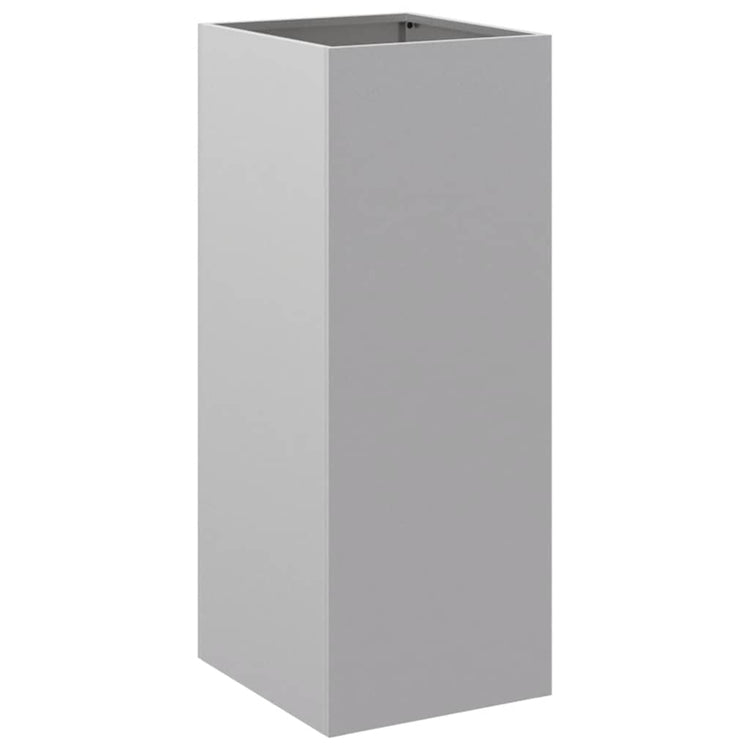 VIDAXL -Pflanzer 32x29x75 cm verzinkter Stahl silberfarben
