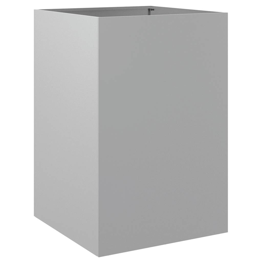 VIDAXL -Planungsbox 52x48x75 cm verzinkter Stahl Silber gefärbt