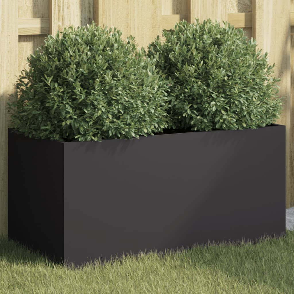 VIDAXL -Planungsbox 62x30x29 cm Stahlschwarz
