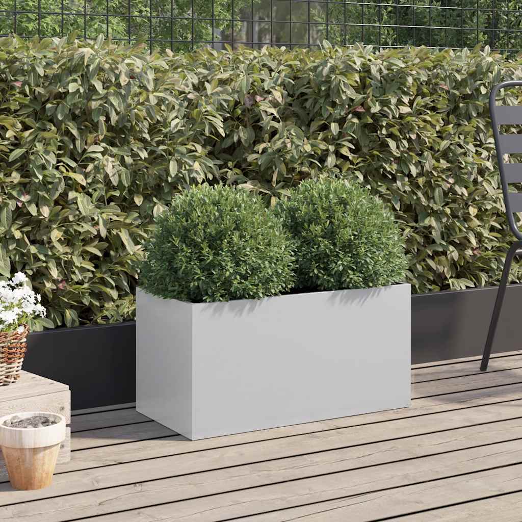 VIDAXL -Planungsbox 62x30x29 cm verzinkter Stahl Silber gefärbt