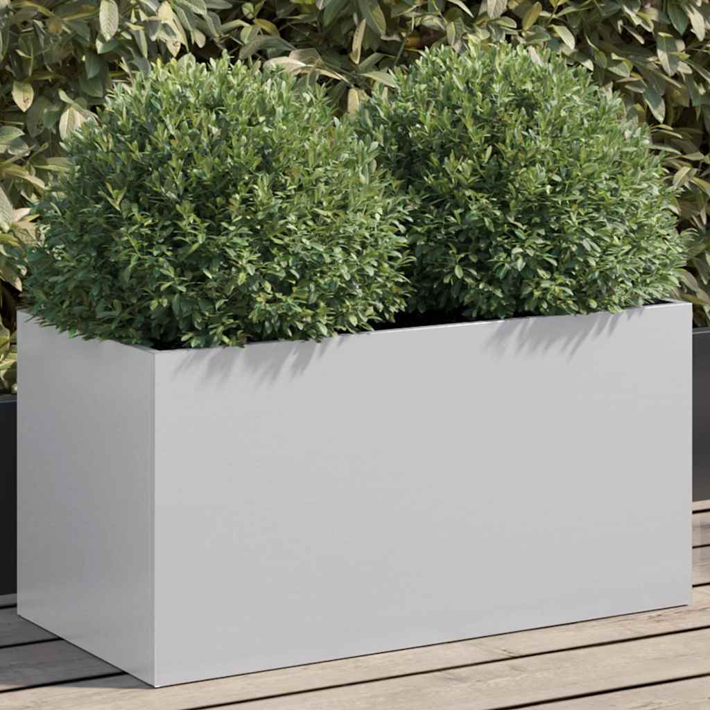 VIDAXL -Planungsbox 62x30x29 cm verzinkter Stahl Silber gefärbt
