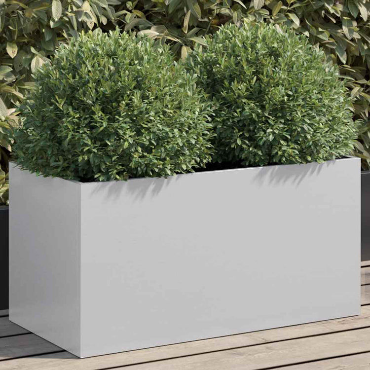 VIDAXL -Planungsbox 62x30x29 cm verzinkter Stahl Silber gefärbt