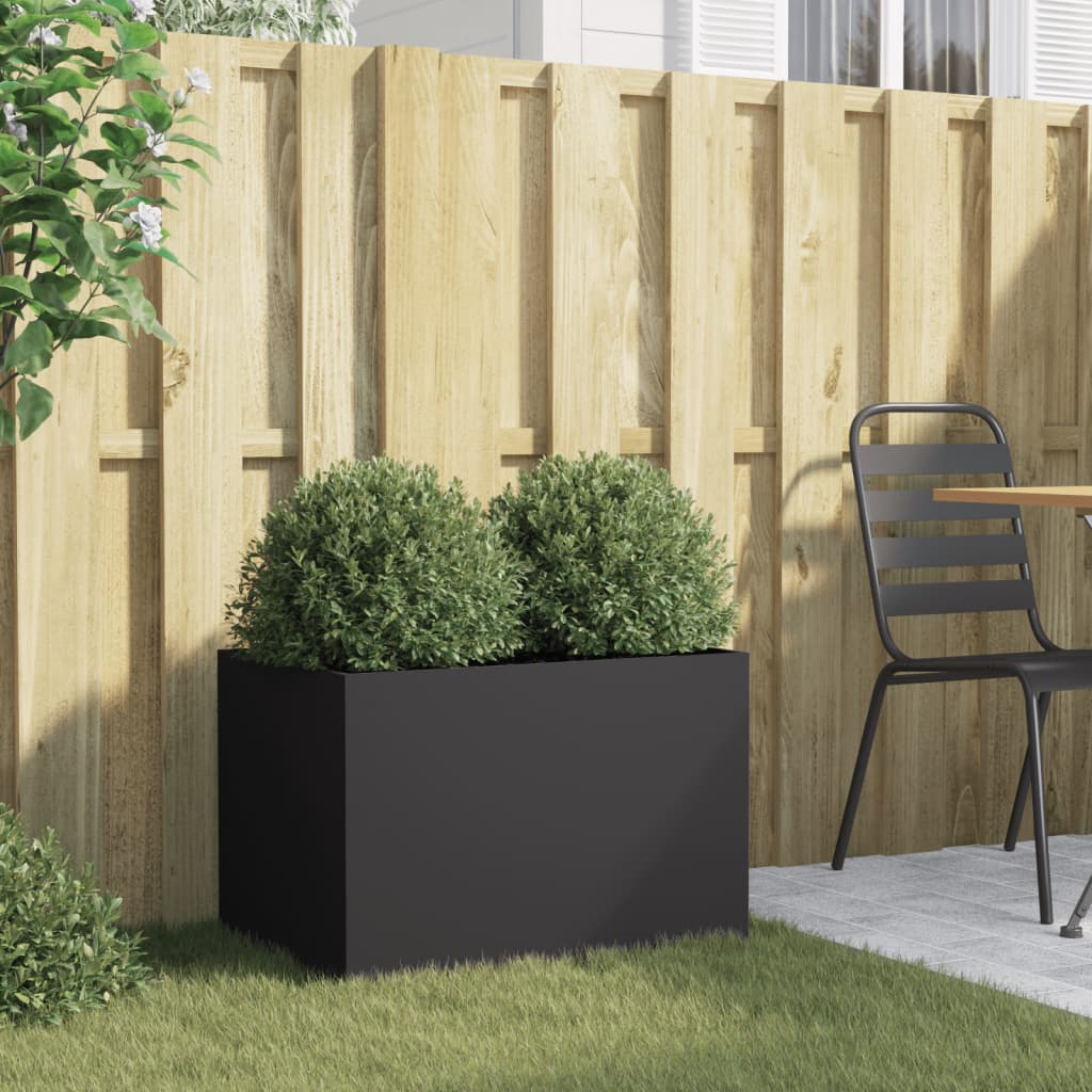 VIDAXL -Planungsbox 62x40x39 cm Stahl schwarz