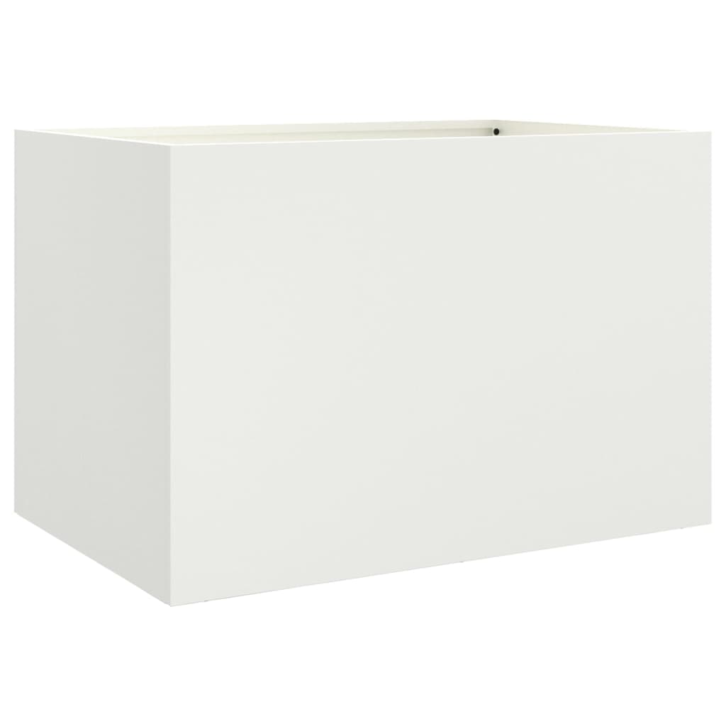 VIDAXL -Planungsbox 62x40x39 cm Stahlweiß