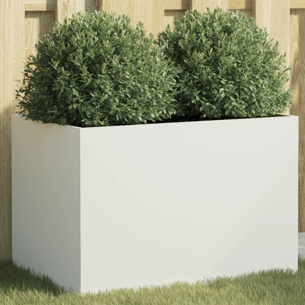 VIDAXL -Planungsbox 62x40x39 cm Stahlweiß