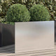 VIDAXL -Pflanzer 62x40x39 cm Edelstahl Silberfarbe