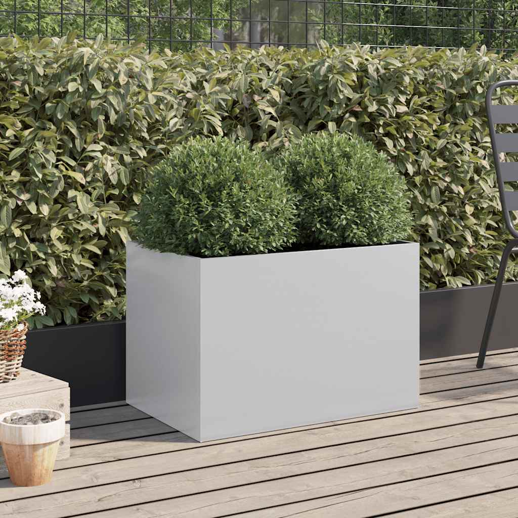 VIDAXL -Planungsbox 62x40x39 cm verzinkter Stahl Silber gefärbt