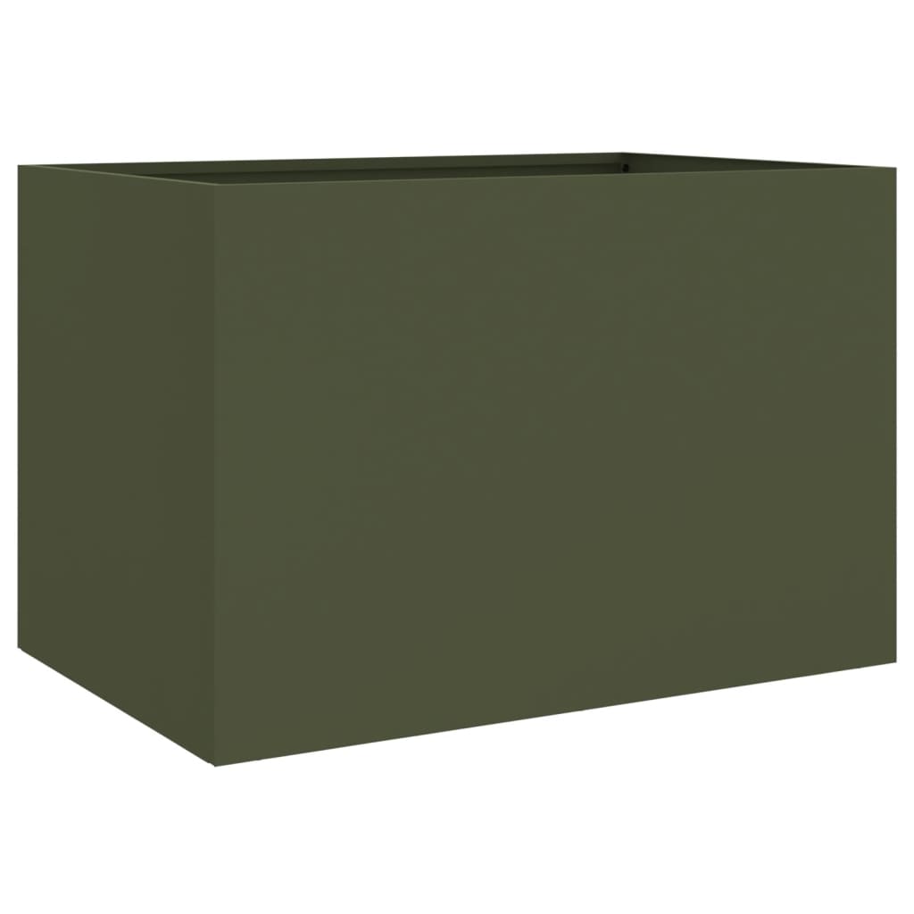VIDAXL -Planungsbox 62x47x46 cm Stahl Olivengrün