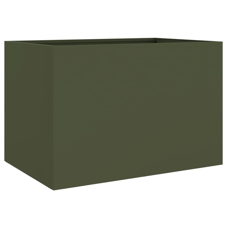 VIDAXL -Planungsbox 62x47x46 cm Stahl Olivengrün