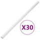 VIDAXL -Kabelkanäle mit Klemmen Ø 30 mm 30 m PVC