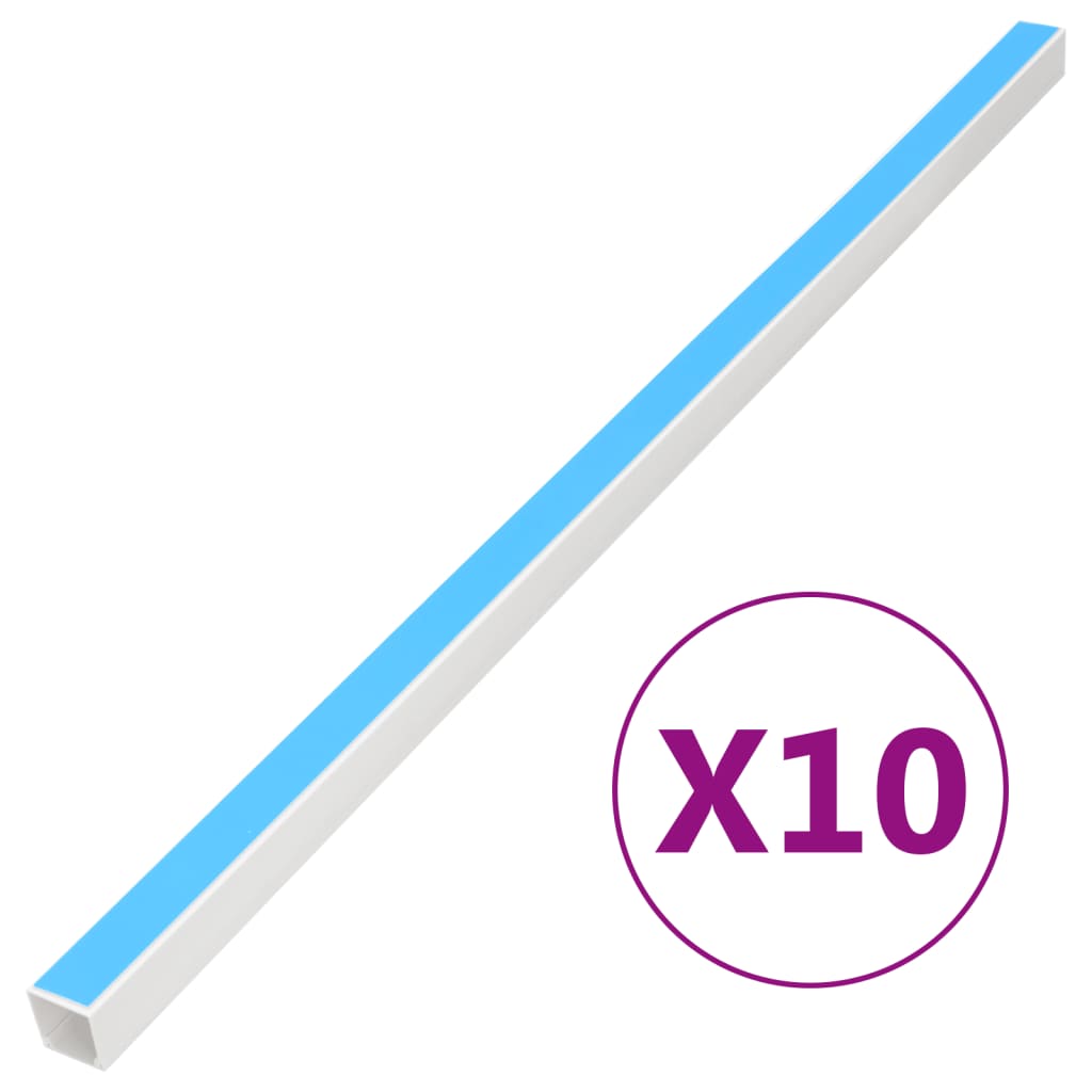 Vidaxl Cable Goot Self -Adhäsive 40x25 mm 10 m PVC