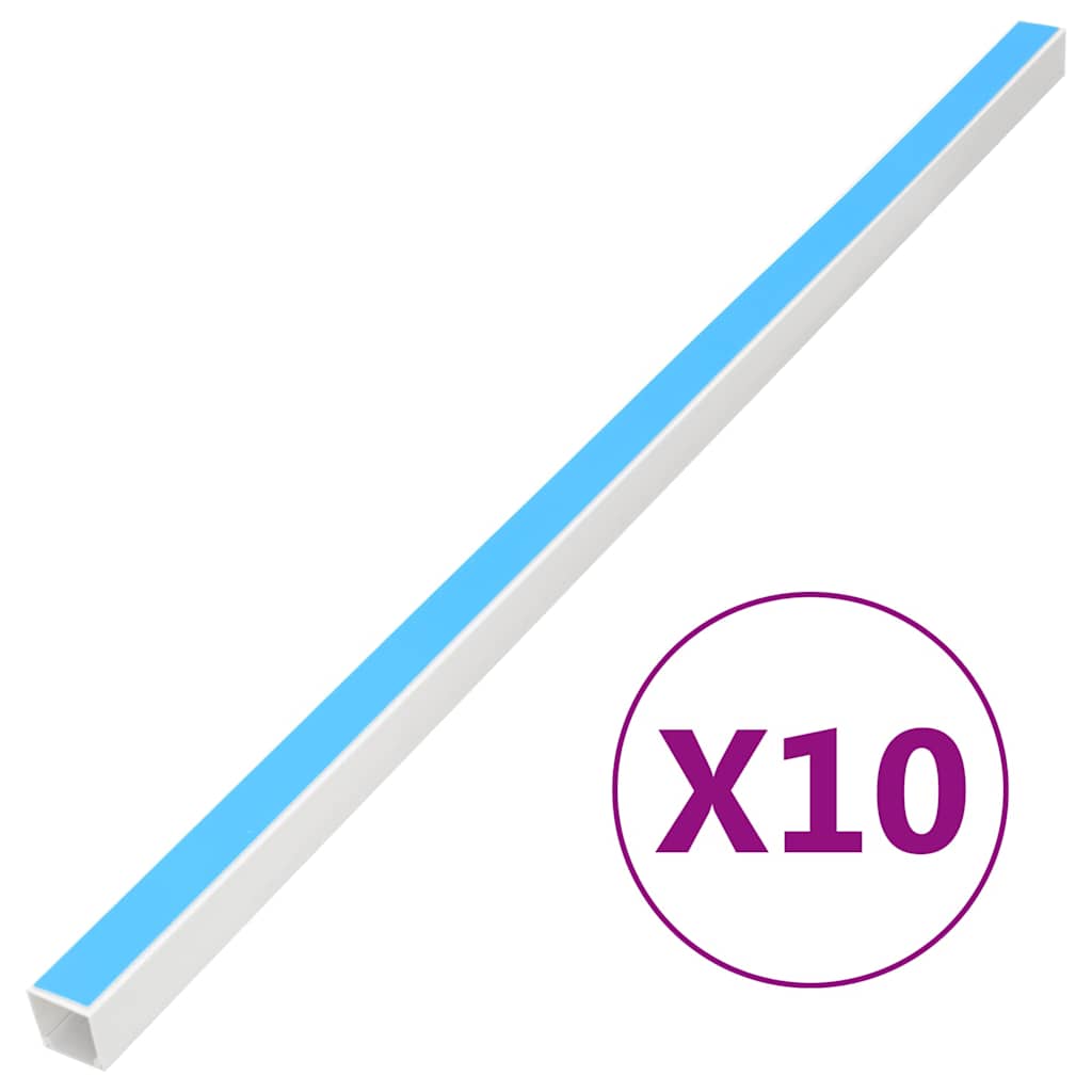Vidaxl Cable Goot Self -Adhäsive 40x40 mm 10 m PVC