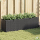 Vidaxx Pflanzgefäße mit 3 Töpfen 2 Stück 105x30x32 cm Polyrattan schwarz