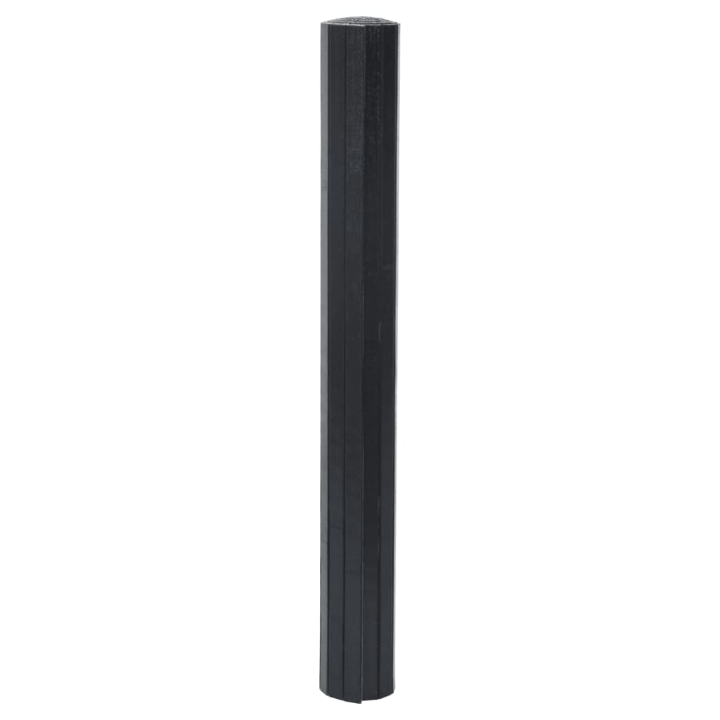 Vidaxx rechteckiger Teppich 60x100 cm Bambus schwarz