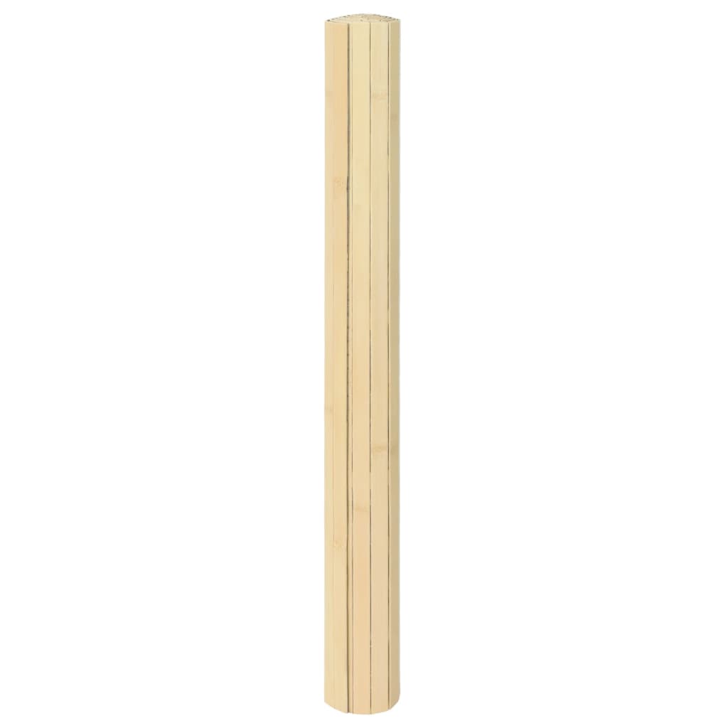 Vidaxl Teppich rechteckig 60x100 cm Bambuslicht Natural