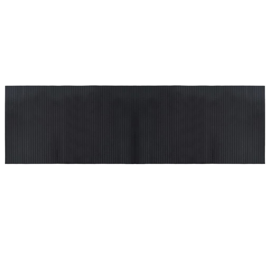 Vidaxx rechteckiger Teppich 60x200 cm Bambus schwarz