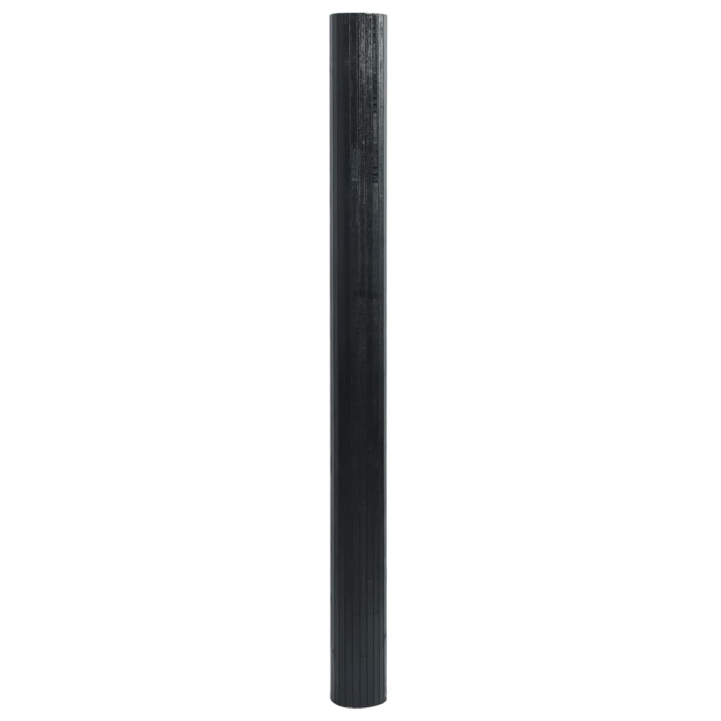 Vidaxx rechteckiger Teppich 60x200 cm Bambus schwarz