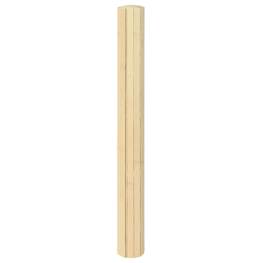 Vidaxx rechteckiger Teppich 60x200 cm Bambus hell natur