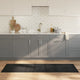 Vidaxx rechteckiger Teppich 60x200 cm Bambusgrau