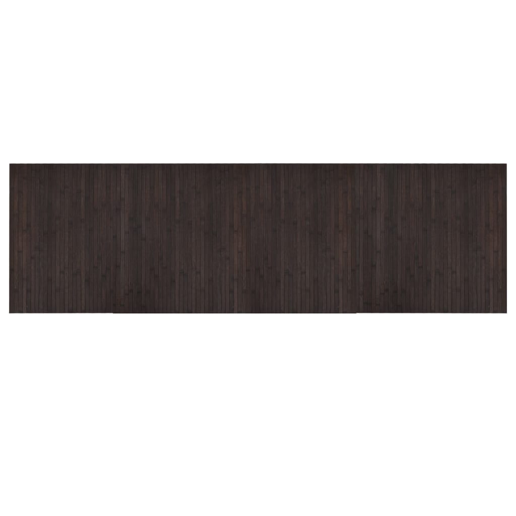 Vidaxx rechteckiger Teppich 60x200 cm Bambus dunkelbraun