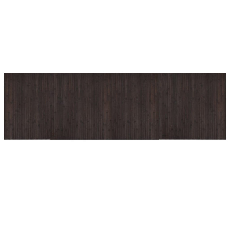 Vidaxx rechteckiger Teppich 60x200 cm Bambus dunkelbraun