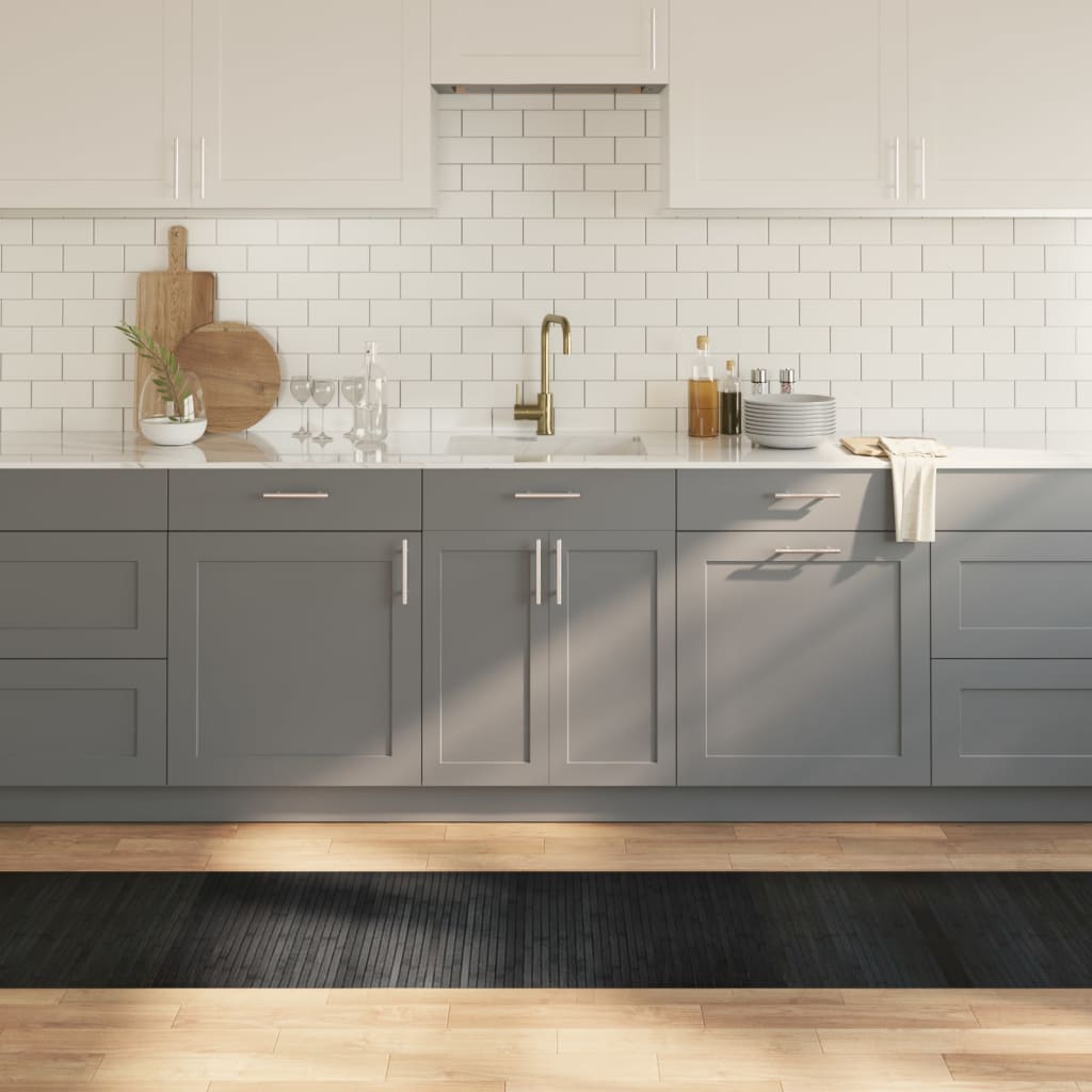 Vidaxx rechteckiger Teppich 60x300 cm Bambusgrau