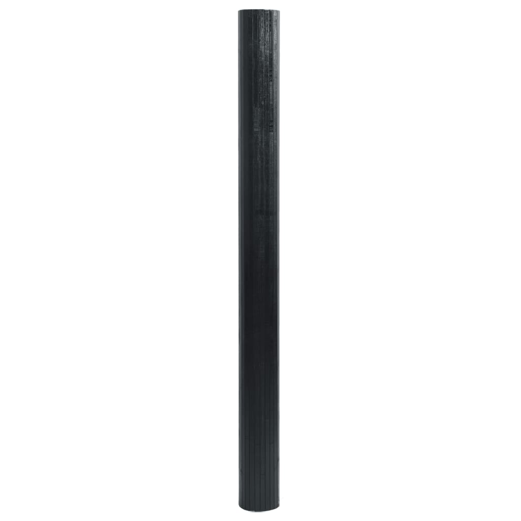 Vidaxl Rechteck 60x500 cm Bambusschwarz