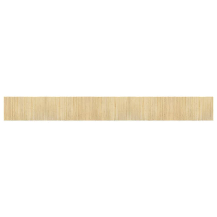 Vidaxl Teppich rechteckig 60x500 cm Bambuslicht Natural