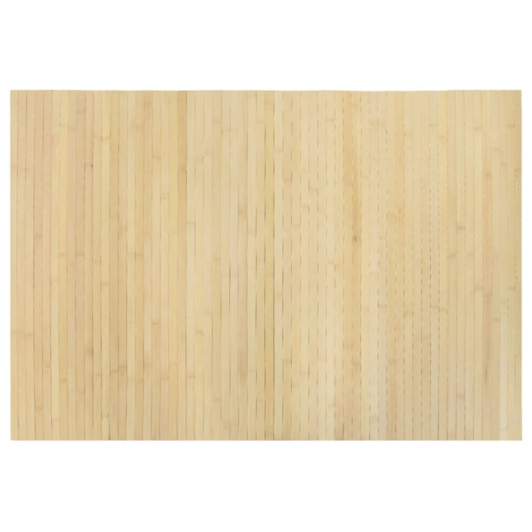 Vidaxl Teppich rechteckig 70x100 cm Bambuslicht natürlich