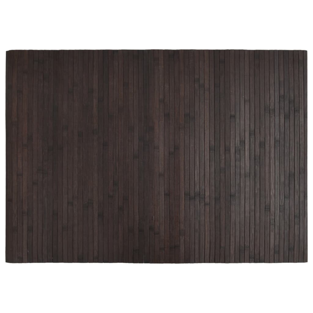 Vidaxx rechteckiger Teppich 70x100 cm Bambus dunkelbraun