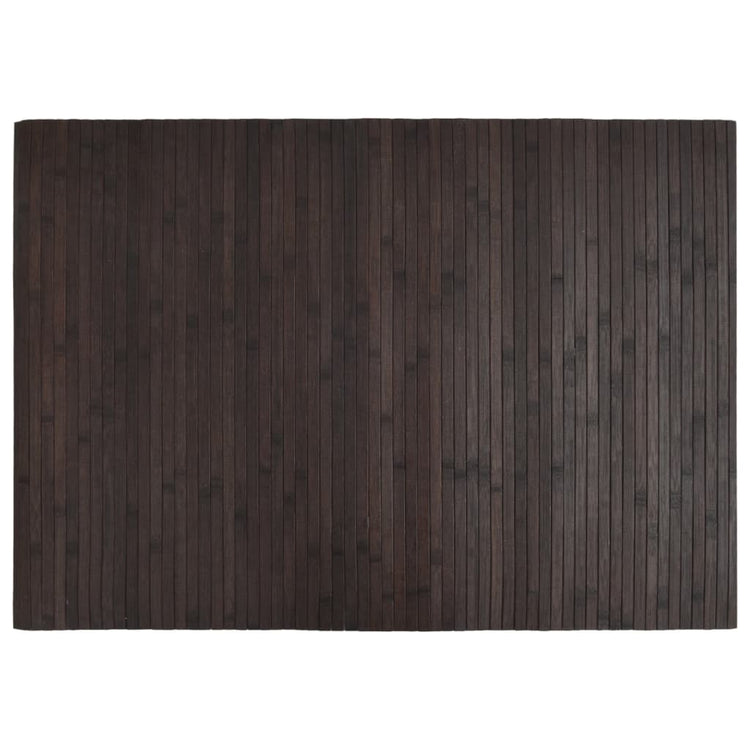 Vidaxx rechteckiger Teppich 70x100 cm Bambus dunkelbraun