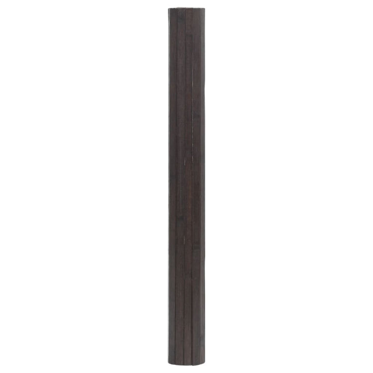 Vidaxx rechteckiger Teppich 70x100 cm Bambus dunkelbraun