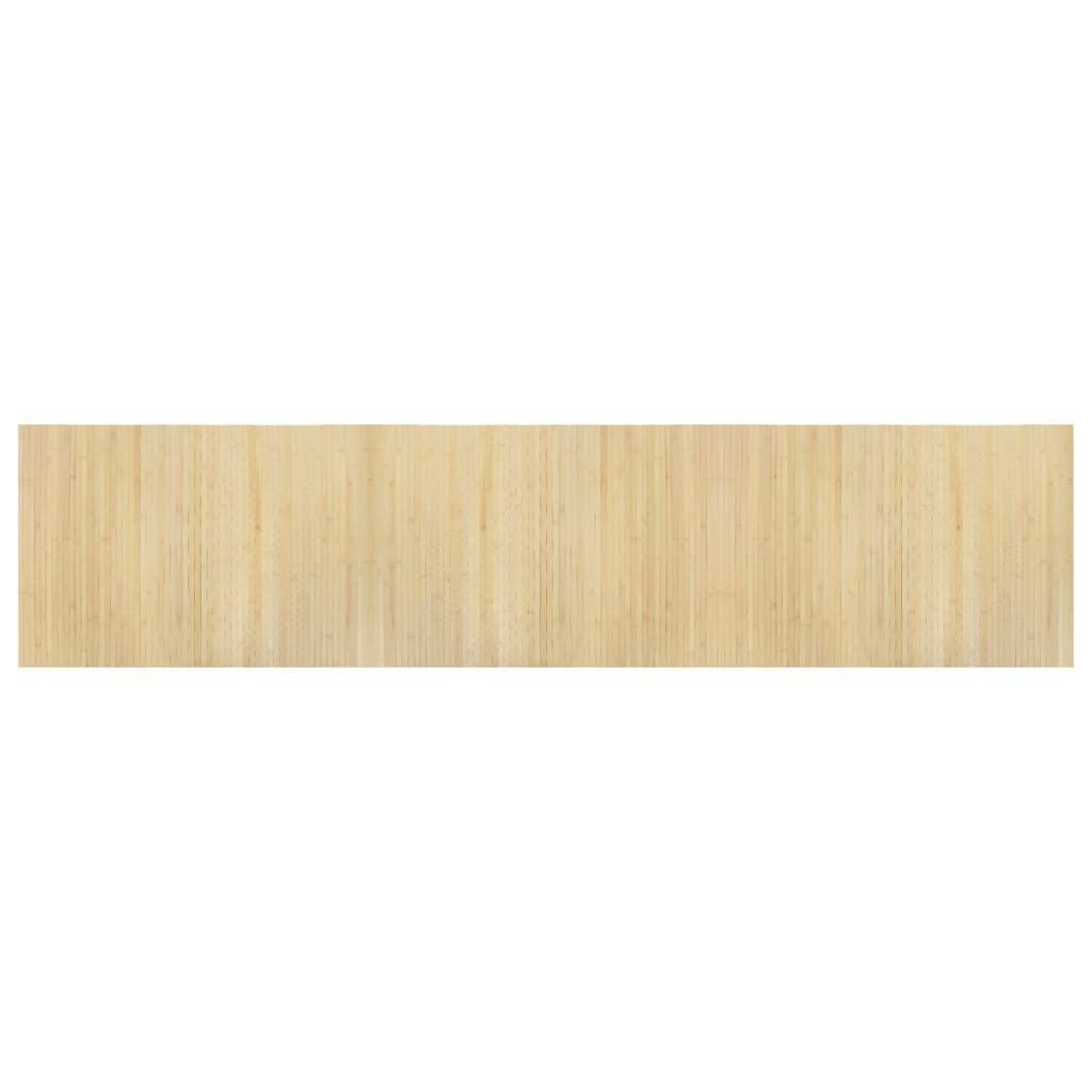 Vidaxl Teppich rechteckig 70 x 300 cm Bambuslicht Natural