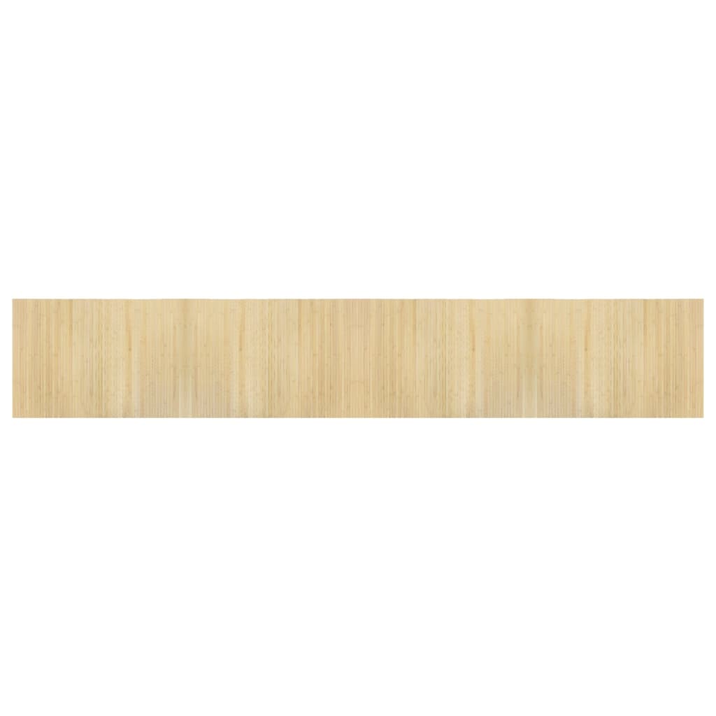 Vidaxl Teppich rechteckig 70 x 400 cm Bambus Licht natürlich