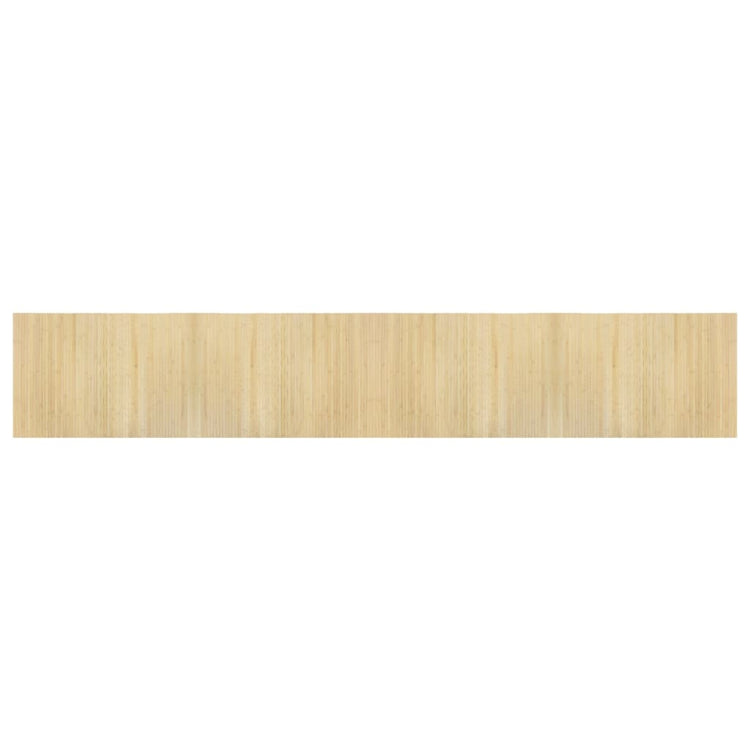Vidaxl Teppich rechteckig 70 x 400 cm Bambus Licht natürlich