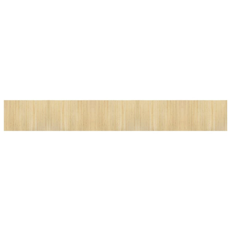 Vidaxl Teppich rechteckig 70 x 500 cm Bambuslicht natürlich
