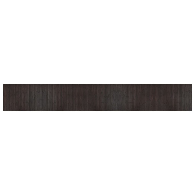 Vidaxl Teppich rechteckig 70 x 500 cm Bambus dunkelbraun