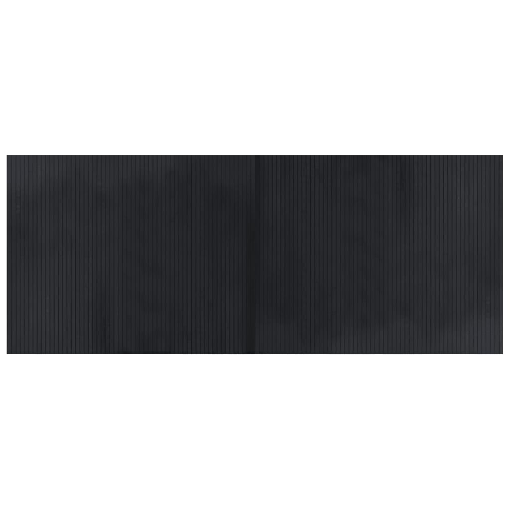 Vidaxx rechteckiger Teppich 80x200 cm Bambus schwarz