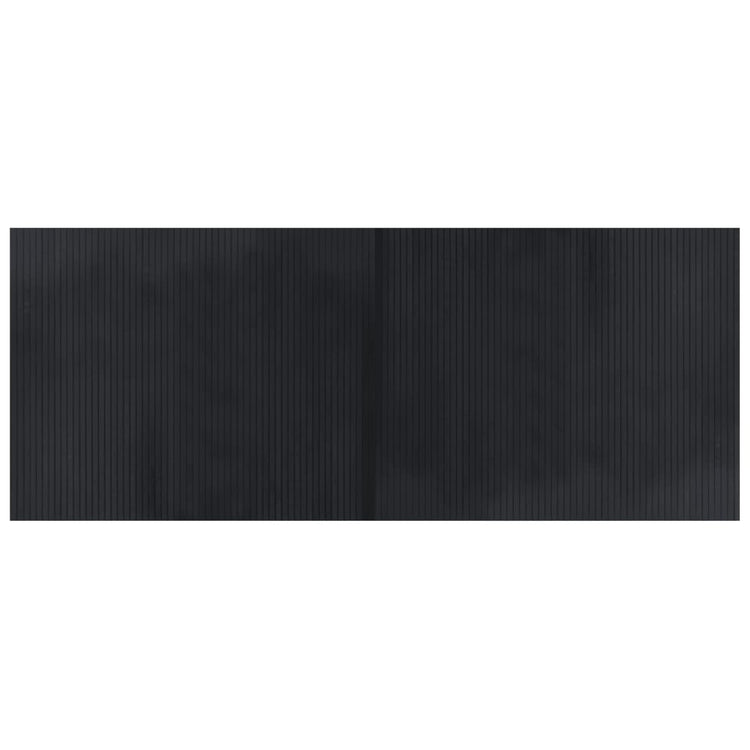 Vidaxx rechteckiger Teppich 80x200 cm Bambus schwarz