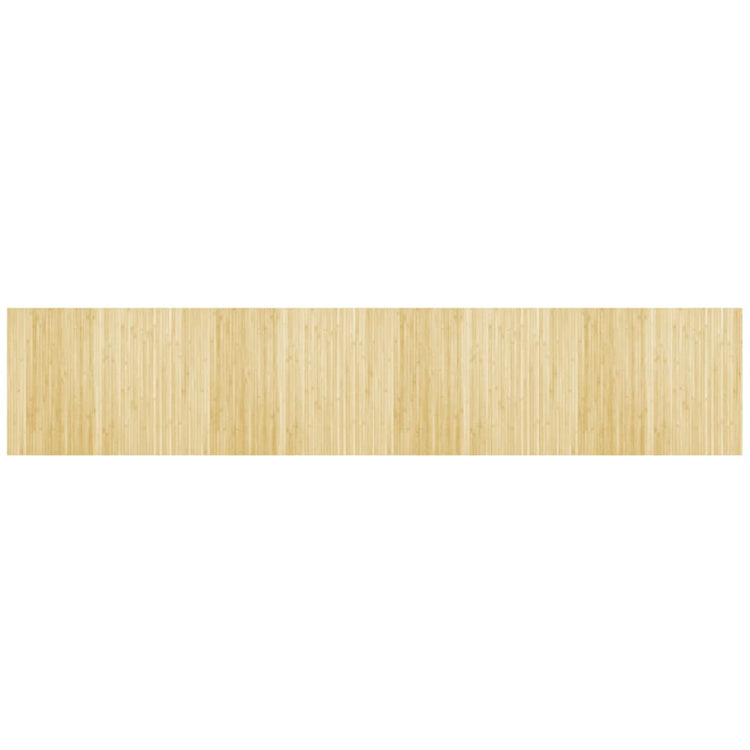 Vidaxx rechteckiger Teppich 80x400 cm Bambus hell natur
