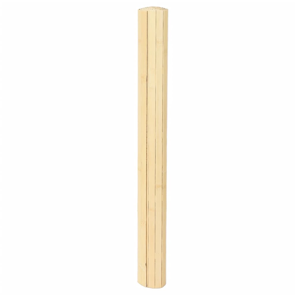 Vidaxx rechteckiger Teppich 80x400 cm Bambus hell natur
