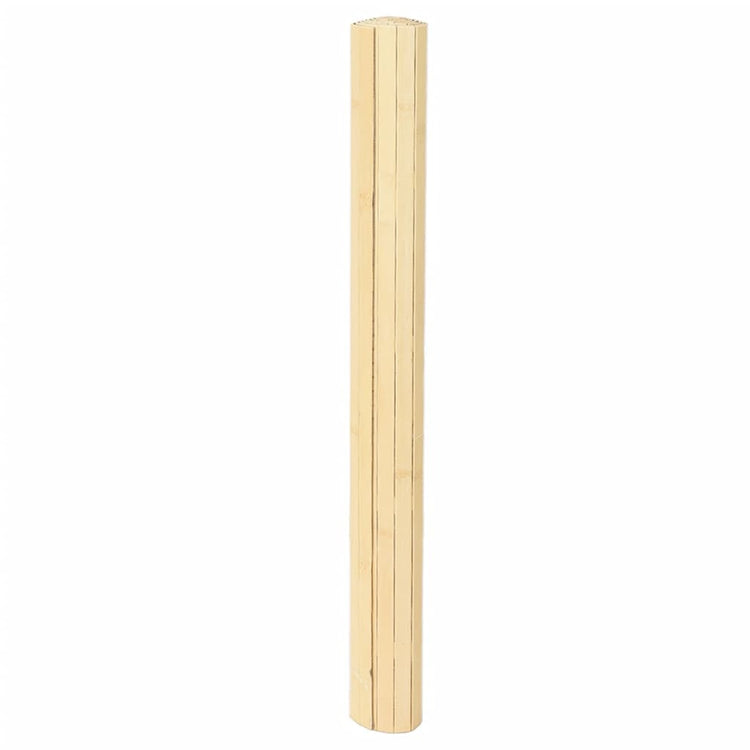 Vidaxx rechteckiger Teppich 80x400 cm Bambus hell natur