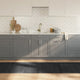 VIDAXL Rechteck 80 x 500 cm Bambusgrau