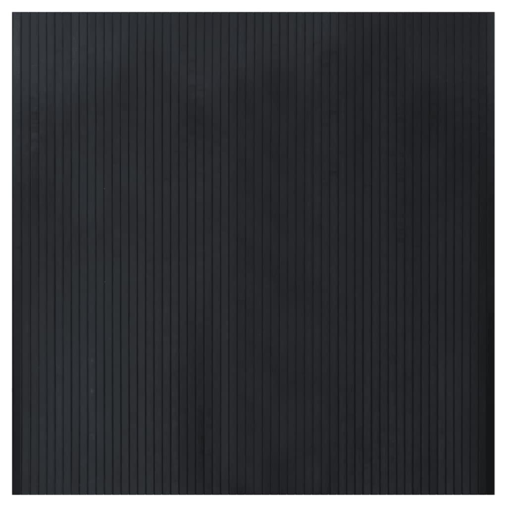 Vidaxx rechteckiger Teppich 100x100 cm Bambus schwarz
