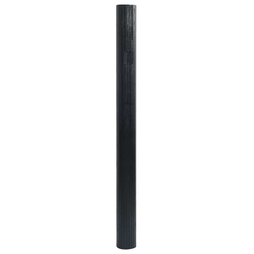 Vidaxx rechteckiger Teppich 100x100 cm Bambus schwarz