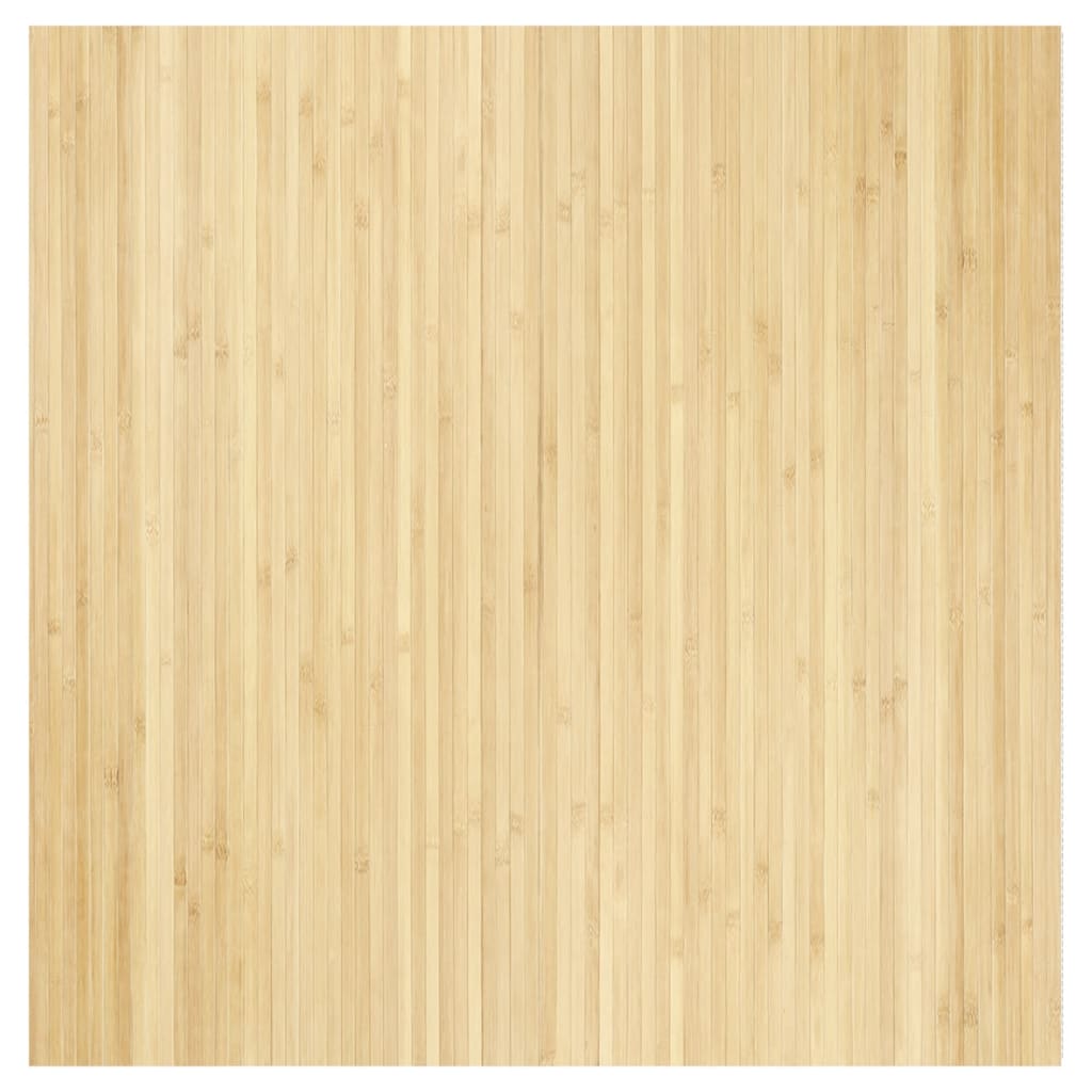 Vidaxx rechteckiger Teppich 100x100 cm Bambus hell natur