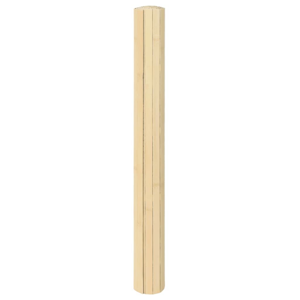Vidaxx rechteckiger Teppich 100x100 cm Bambus hell natur