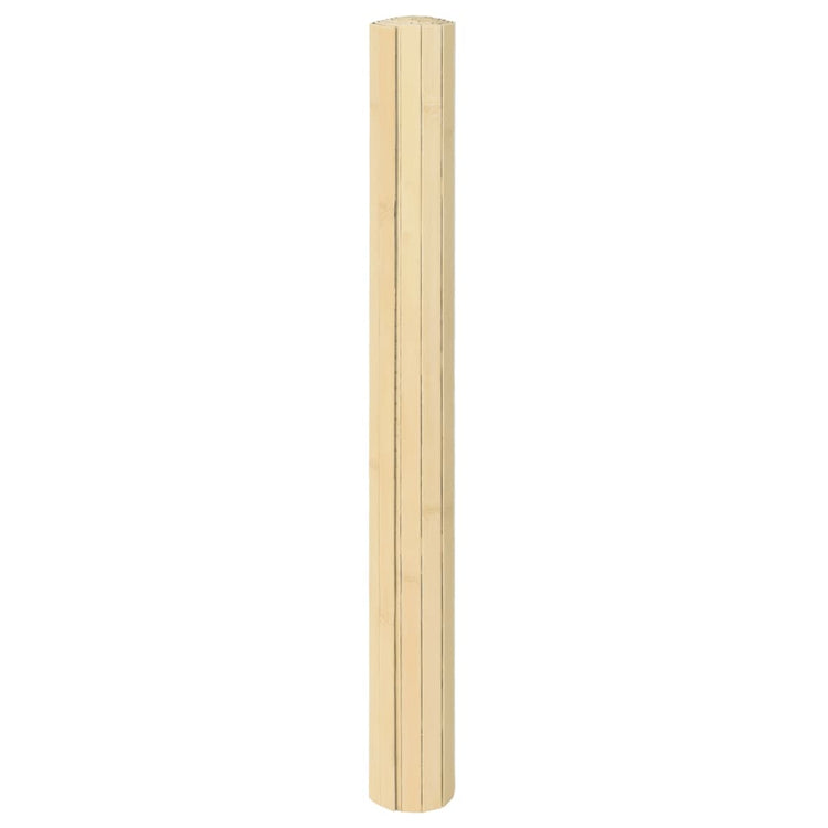 Vidaxx rechteckiger Teppich 100x100 cm Bambus hell natur