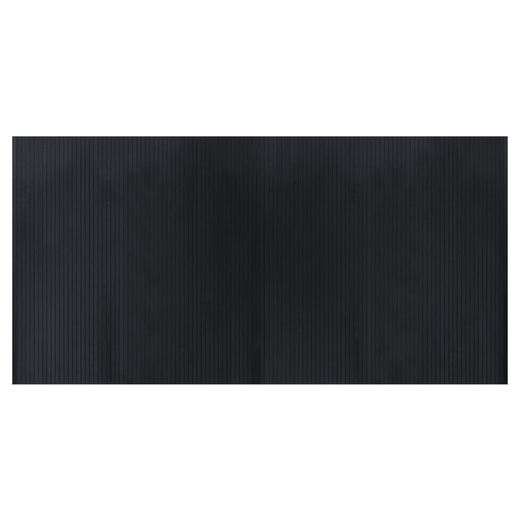 Vidaxx rechteckiger Teppich 100x200 cm Bambus schwarz