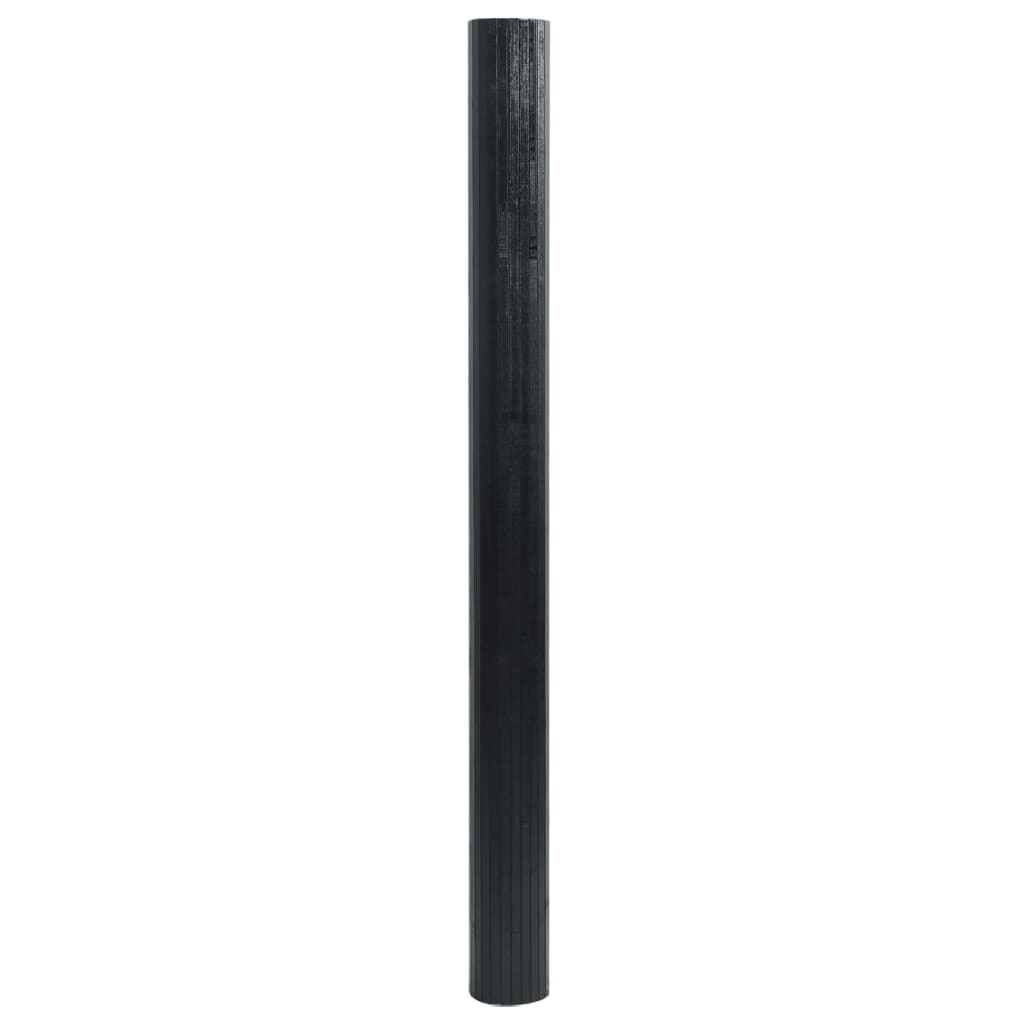 Vidaxx rechteckiger Teppich 100x200 cm Bambus schwarz